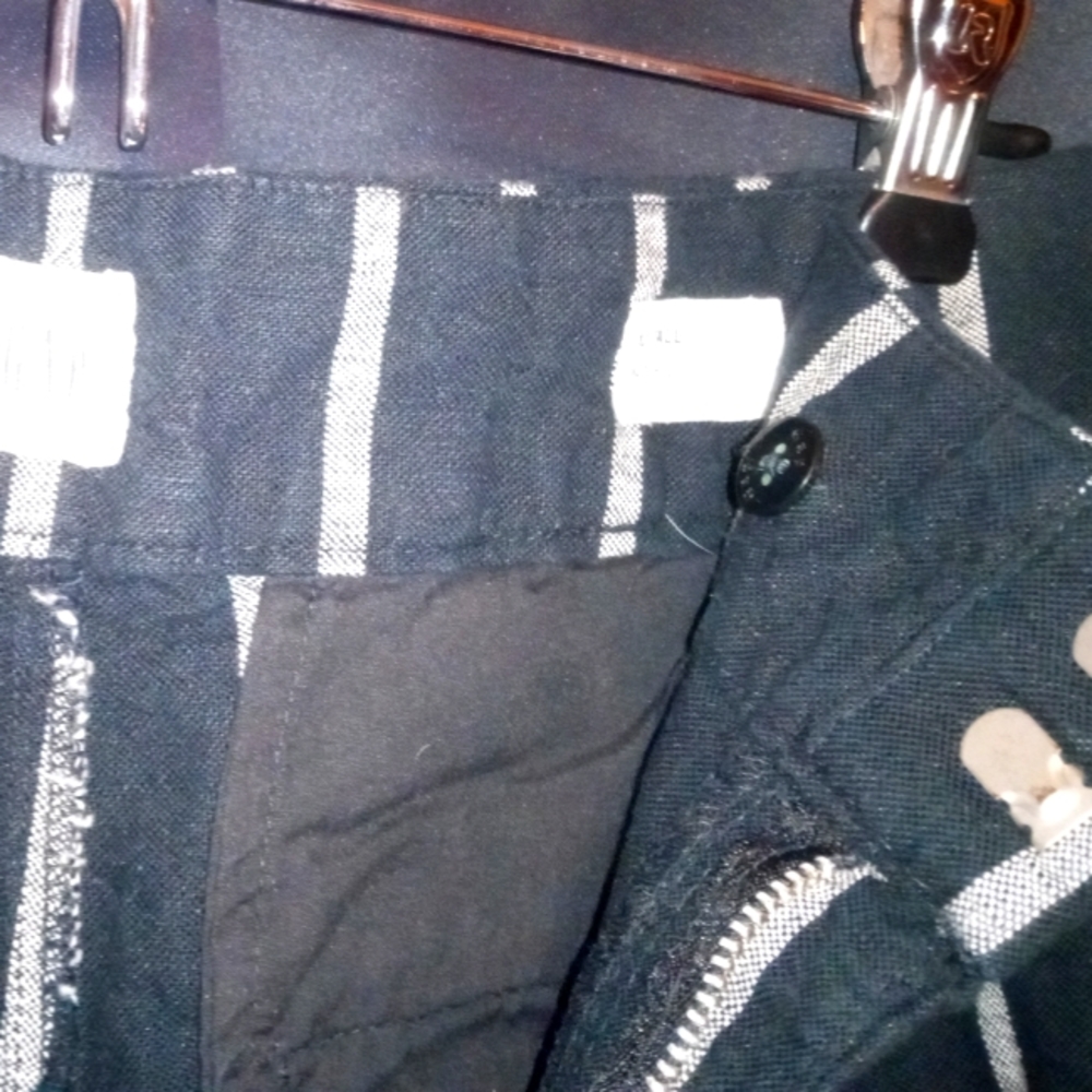 Linen stripped pants